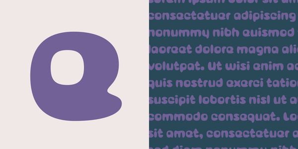 Card displaying Bubblegum Pop typeface in various styles