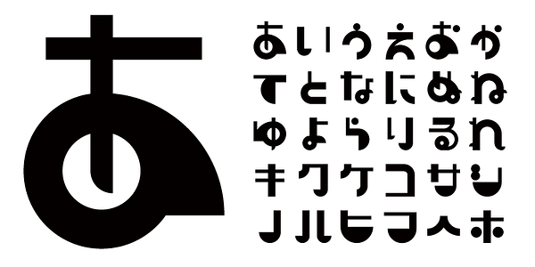 Card displaying AB Manga Thic typeface in various styles