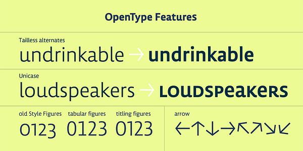 Card displaying Lemon Sans Next typeface in various styles