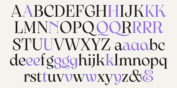 Card displaying Arsenica typeface in various styles