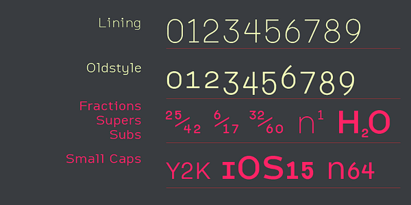 Card displaying Citrine Variable typeface in various styles