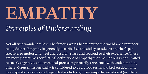 Card displaying Elmhurst typeface in various styles