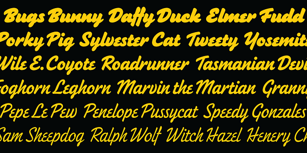 Card displaying Heckle Variable typeface in various styles