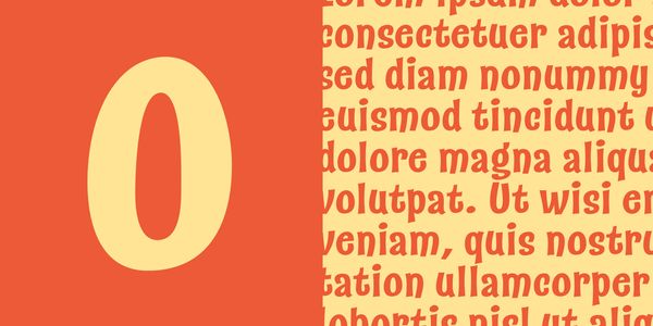 Card displaying Catseye typeface in various styles