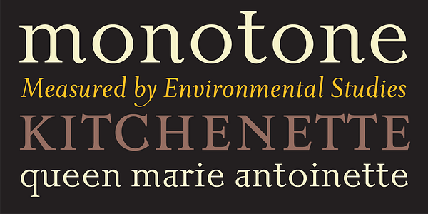 Card displaying Priori Serif typeface in various styles