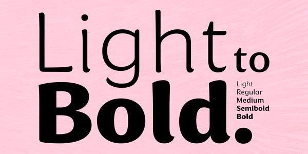 Card displaying Baga typeface in various styles