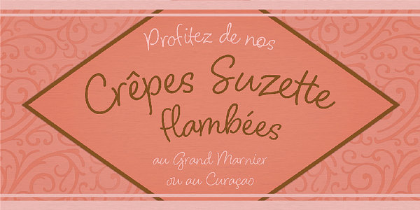 Card displaying Blithe typeface in various styles