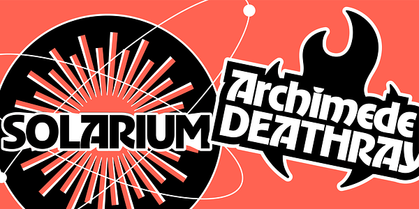 Card displaying Ad Gothic Variable typeface in various styles