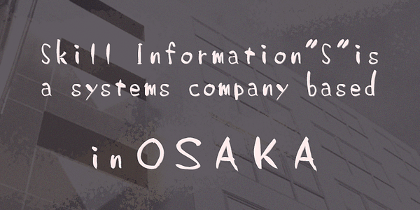 Karte mit der Schriftart SicSetsugekka in verschiedenen Schnitten