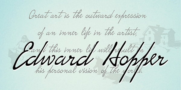 Card displaying P22 Hopper typeface in various styles