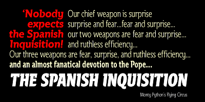 Card displaying Spartacus typeface in various styles