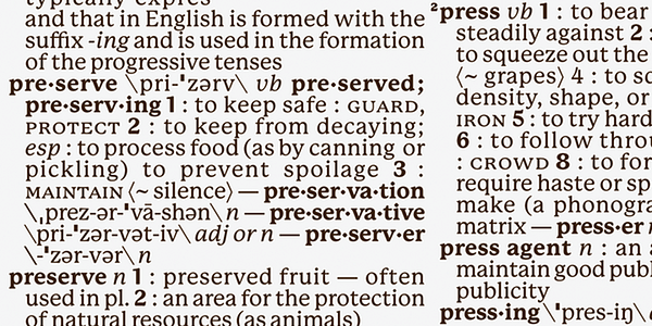 Card displaying P22 Mackinac typeface in various styles