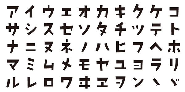 Card displaying ADS Rakuraku typeface in various styles