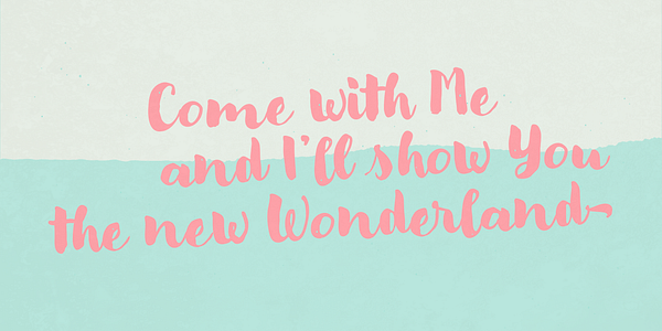 Card displaying Modern Love typeface in various styles