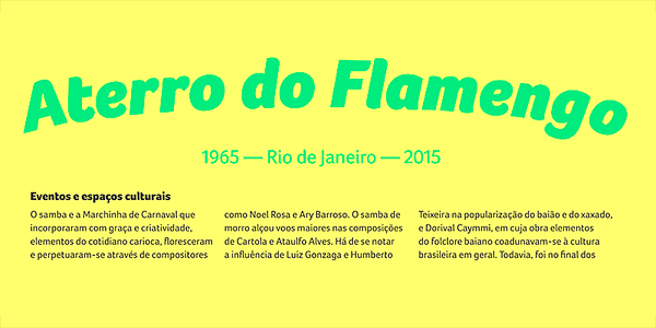 Card displaying Foco typeface in various styles