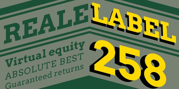 Card displaying Arvo typeface in various styles