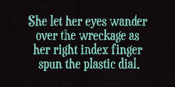 Card displaying Duality typeface in various styles