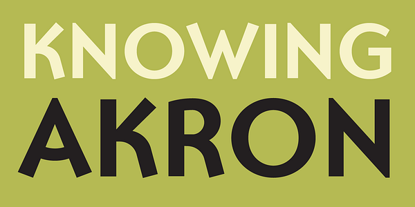 Card displaying Ottomat typeface in various styles