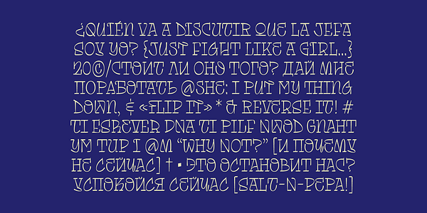 Card displaying Tomasa typeface in various styles