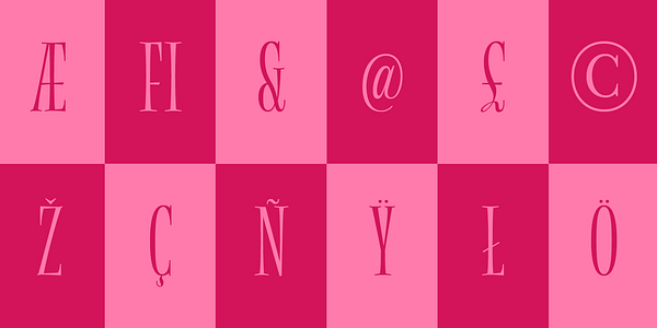 Card displaying MVB Magnolia typeface in various styles