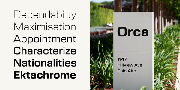 Card displaying New Science typeface in various styles