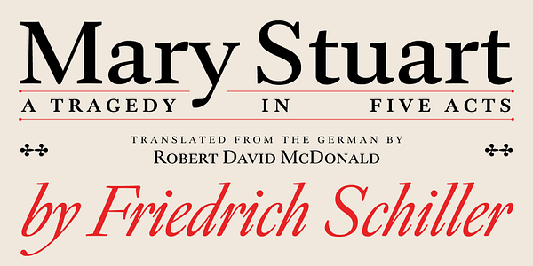 Card displaying Panta Display typeface in various styles