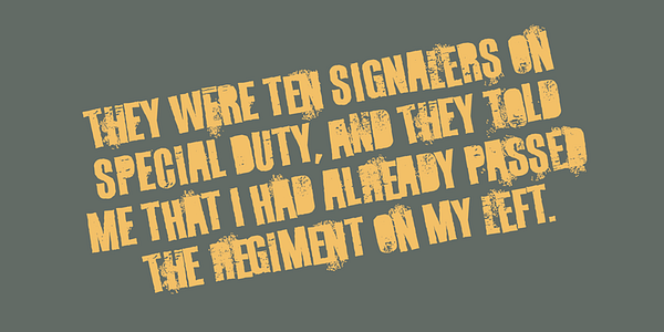 Card displaying Octynaz typeface in various styles