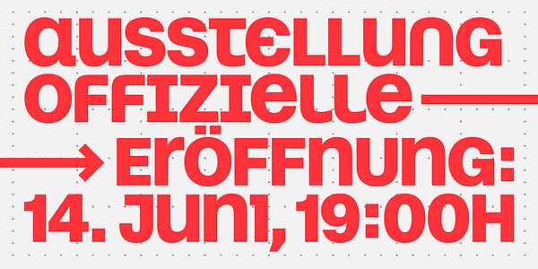 Card displaying Snaga Unicase Display typeface in various styles