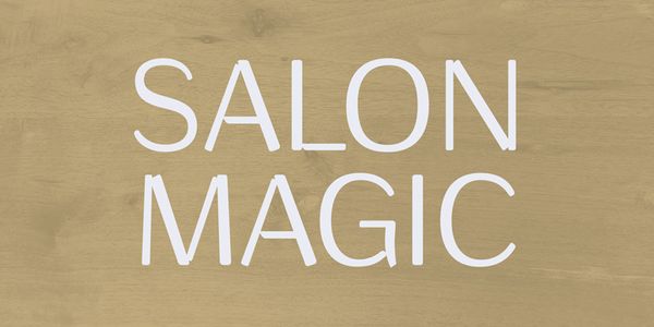 Card displaying Conceal typeface in various styles