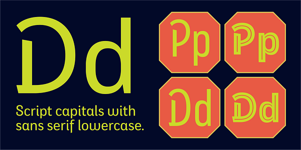 Card displaying Eixample typeface in various styles