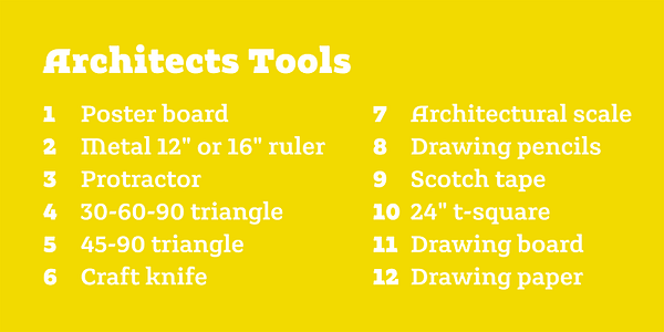 Card displaying Grueber typeface in various styles