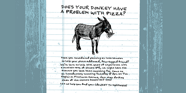 Card displaying Felt Tip Senior typeface in various styles