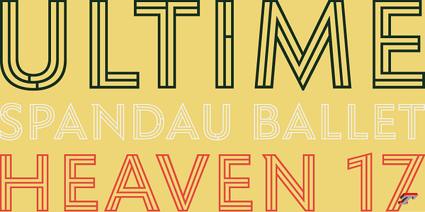 Card displaying Ysans Mondrian typeface in various styles