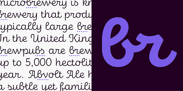 Card displaying Eldwin Script typeface in various styles