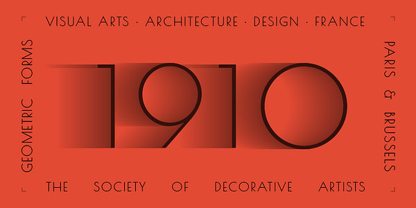 Card displaying Poiret One typeface in various styles