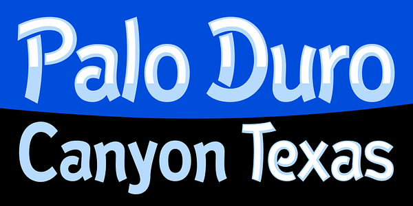 Card displaying El Paso typeface in various styles