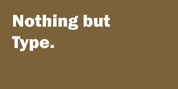 Card displaying Franklin Gothic URW typeface in various styles