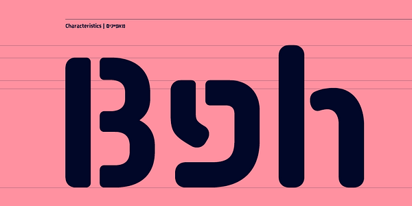 Card displaying Pauza Stencil typeface in various styles