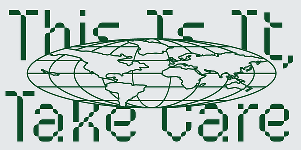 Card displaying Fuuld typeface in various styles