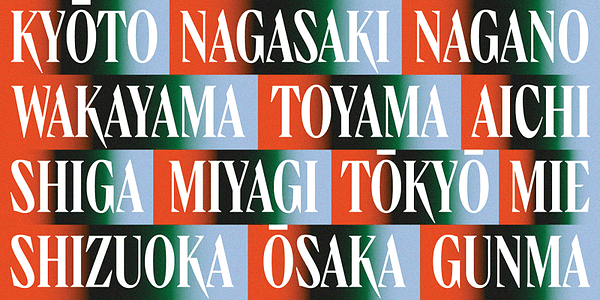 Card displaying TT Ricks typeface in various styles