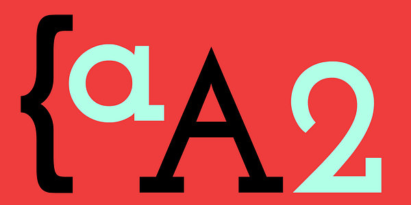 Card displaying Josefin Slab typeface in various styles