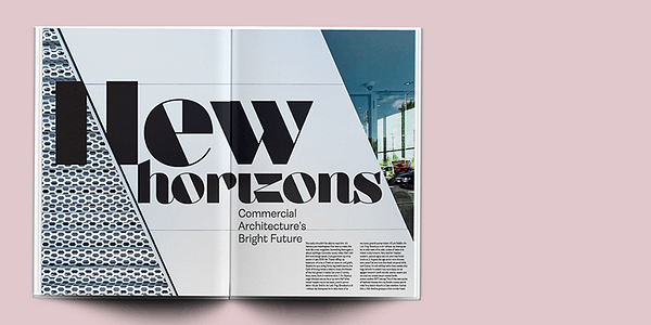 Card displaying Aziga typeface in various styles