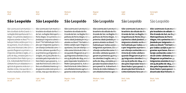 Card displaying Mestiza Sans typeface in various styles