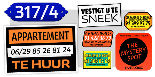 Card displaying Chidori Variable typeface in various styles