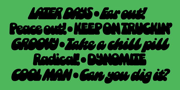 Card displaying Socko typeface in various styles