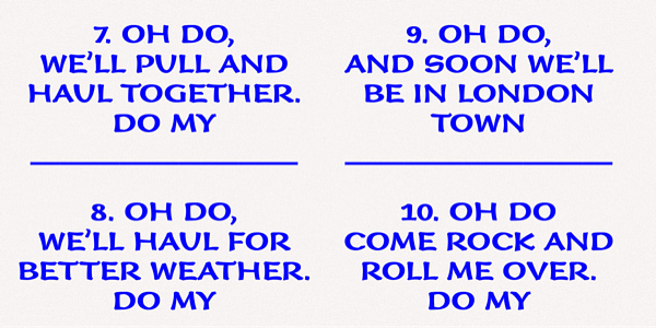 Card displaying Immi Five O Five typeface in various styles