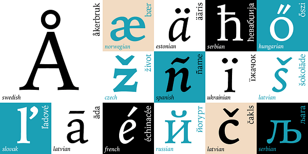 Card displaying Iowan Old Style typeface in various styles