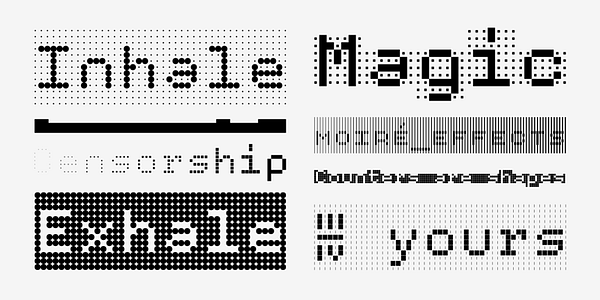 Card displaying Gridlite PE Variable typeface in various styles