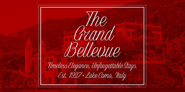 Card displaying Classic Ruby Script typeface in various styles