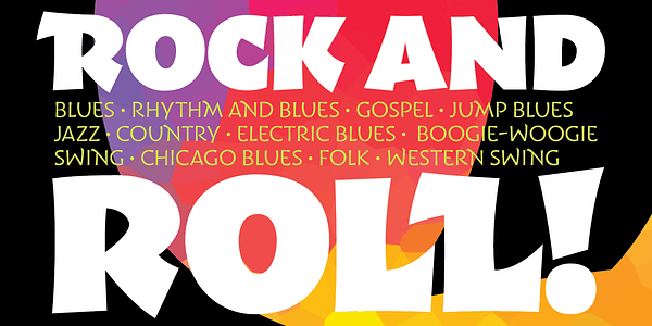 Card displaying Wak typeface in various styles